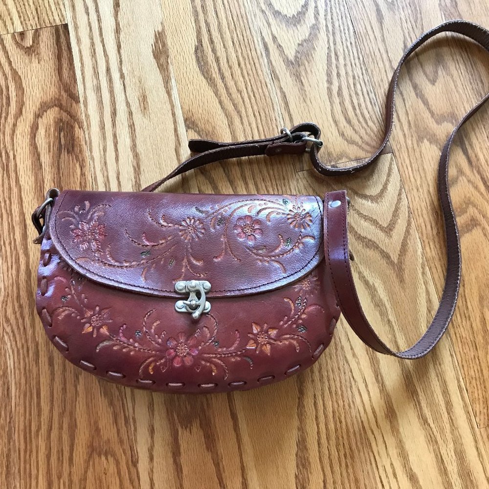 Hand Tooled Leather Handbag